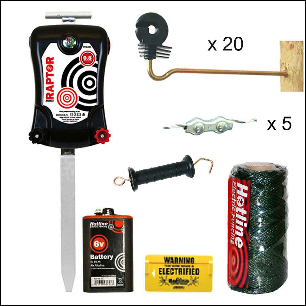 Contents of Anti-Fox Electric Fence for Poultry Runs