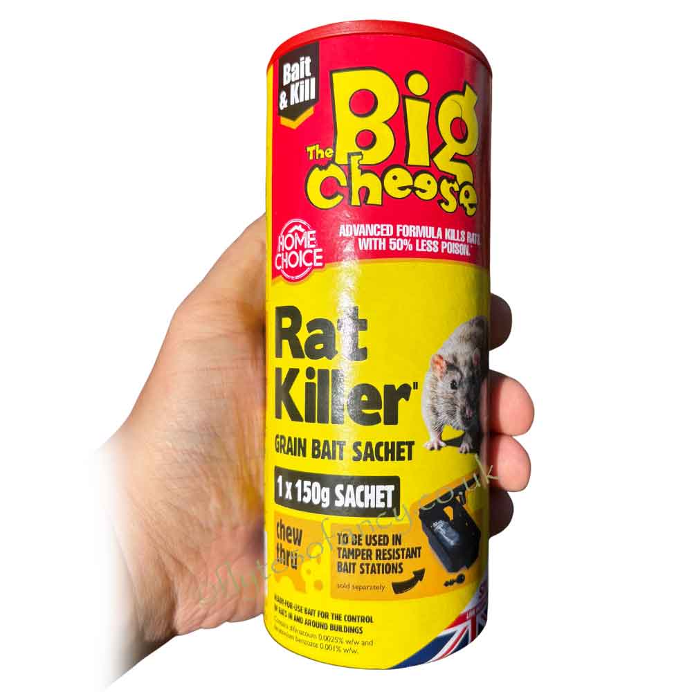 Big Cheese Rat Killer Grain Bait, 150g sachet