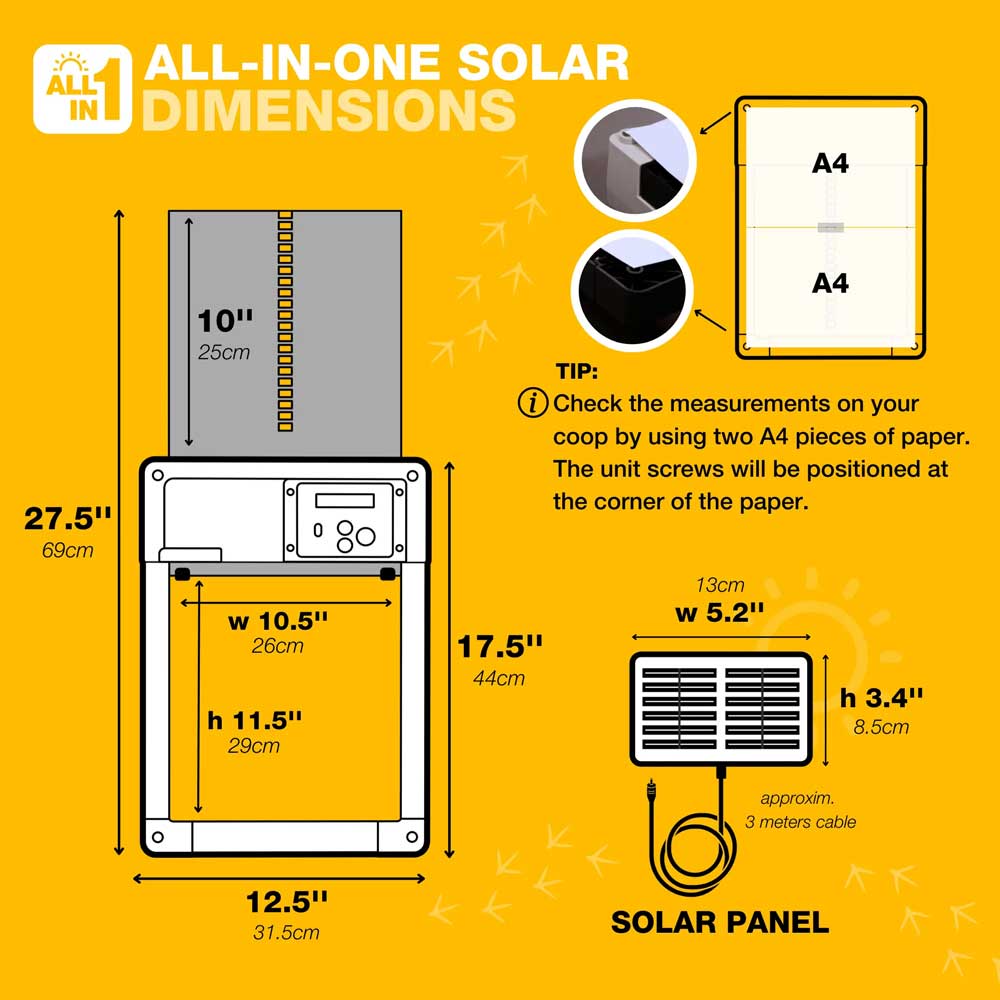 ChickenGuard All-in-One SOLAR Door Opener - NEW!