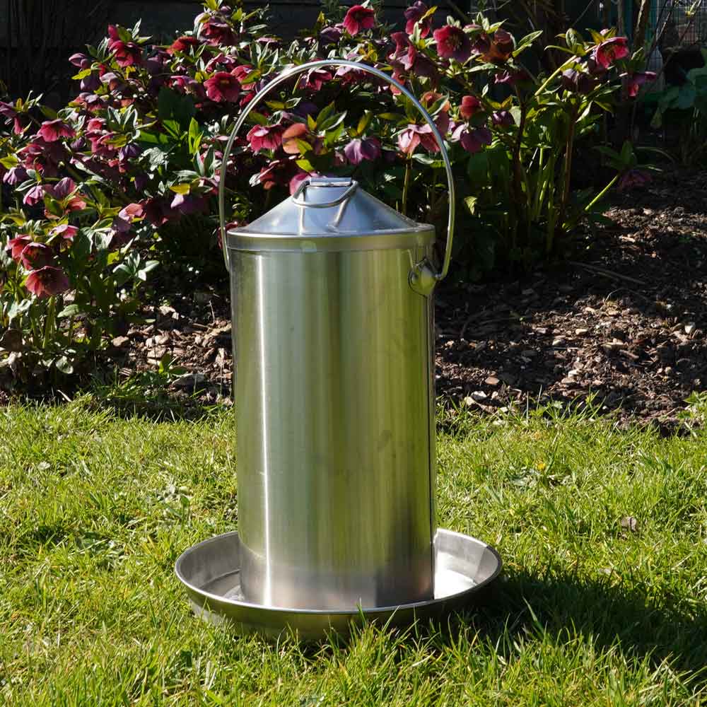 Gaun Stainless Steel Chicken Drinker, 4 litre - NEW!