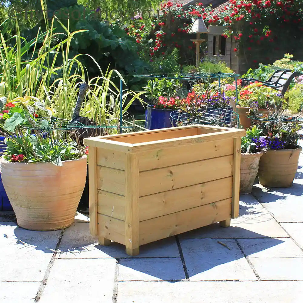 Minterne Wooden Garden Planter, large