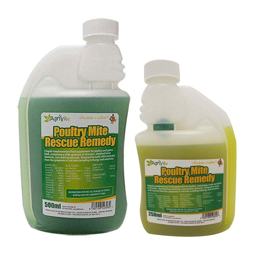 Agrivite Poultry Mite Rescue Remedy, 250ml & 500ml