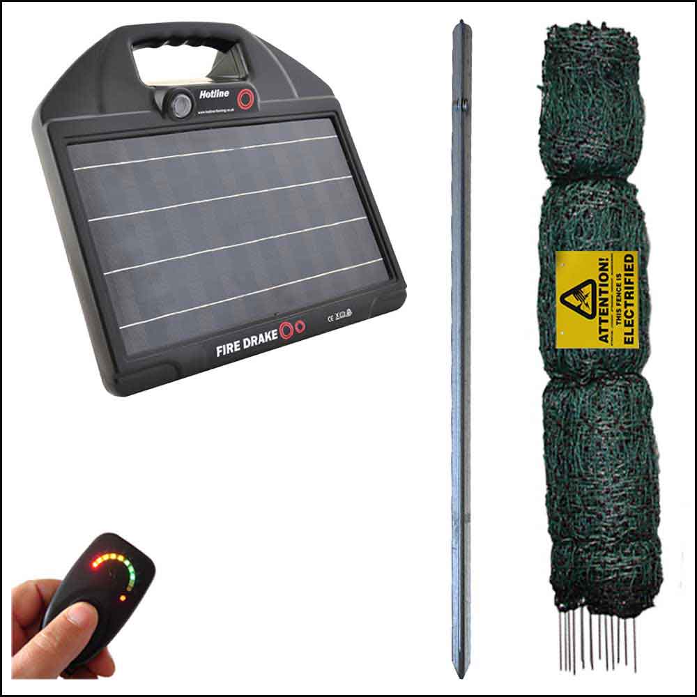 25m Solar Powered Poultry Netting Kit