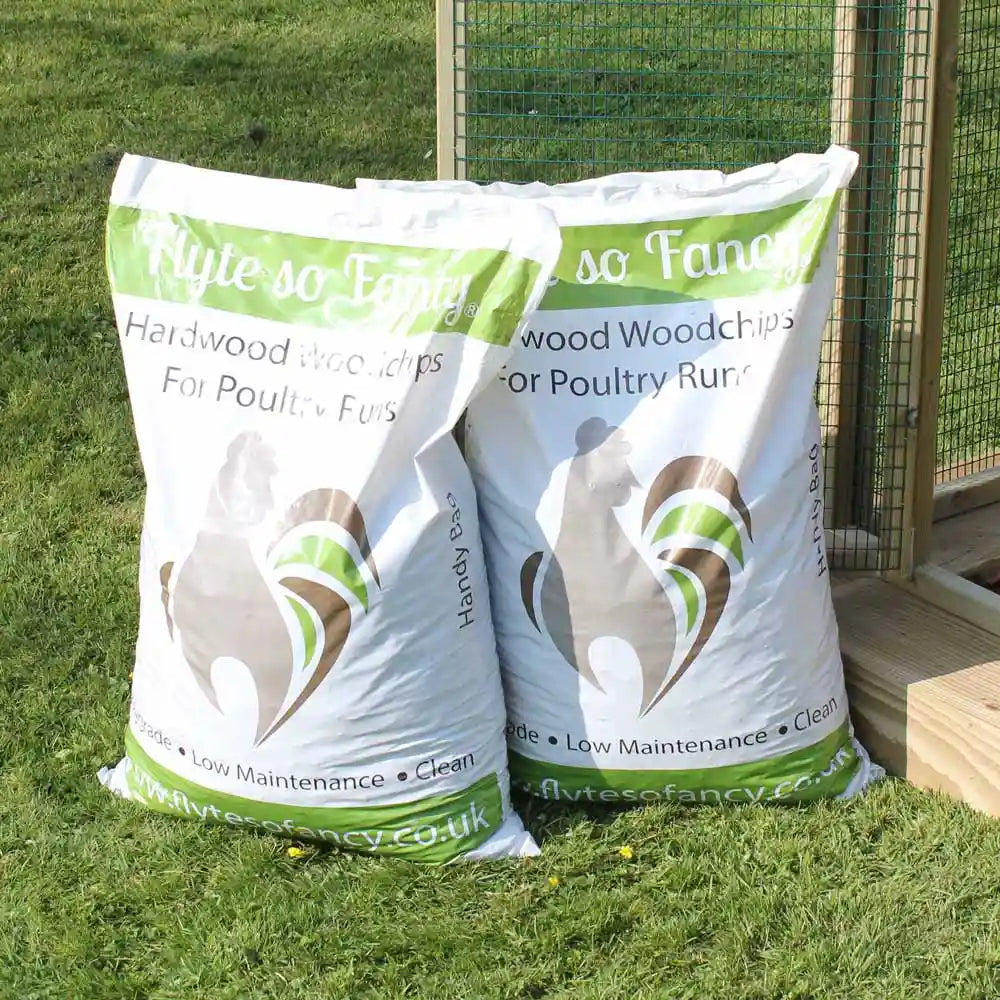 Two bags of Hardwood Woodchip for Poultry