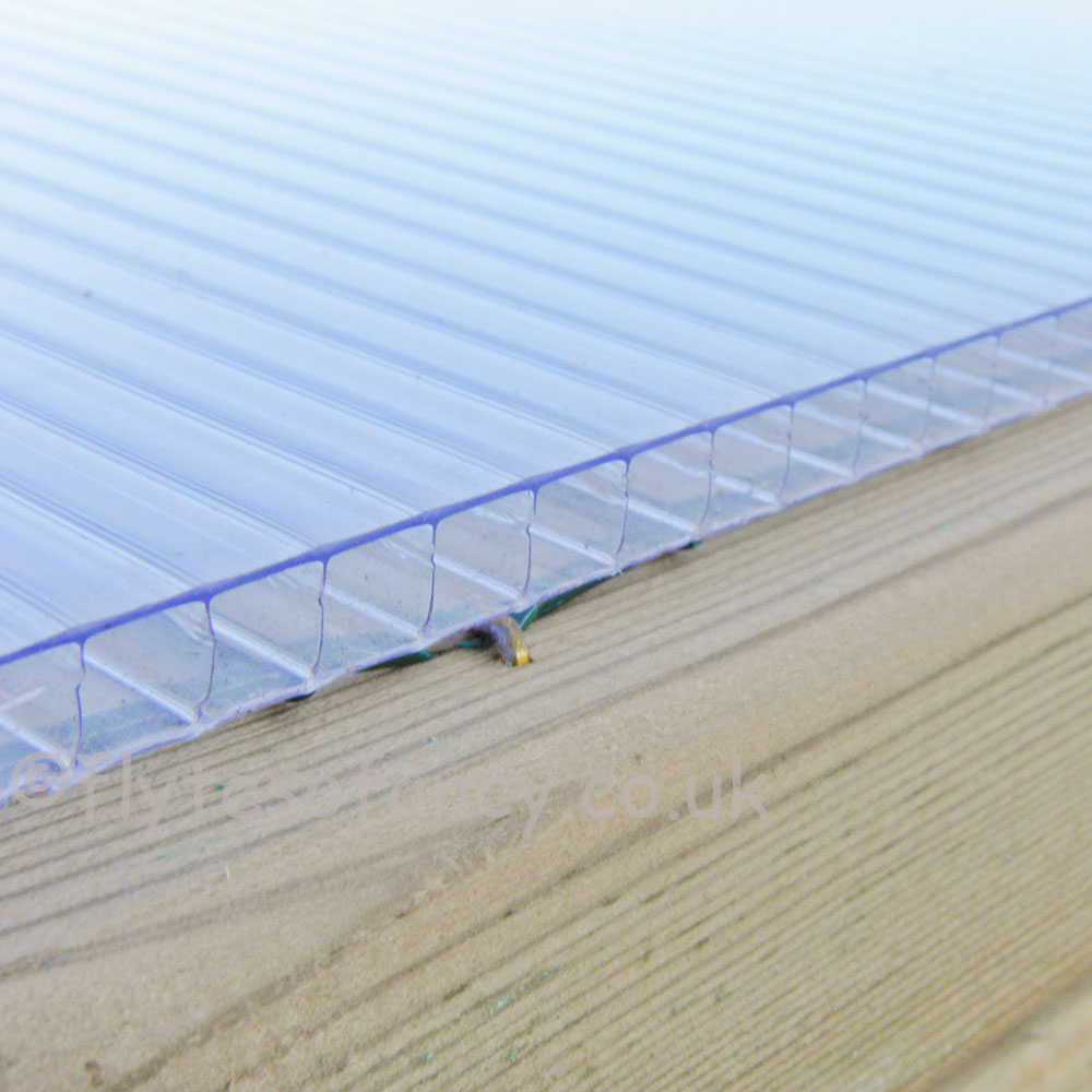 Detail view of Polycarbonate Roofing for Poultry Pens