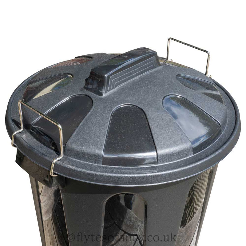Black Plastic 21L Feed Bin Poultry & Pet Food Bins