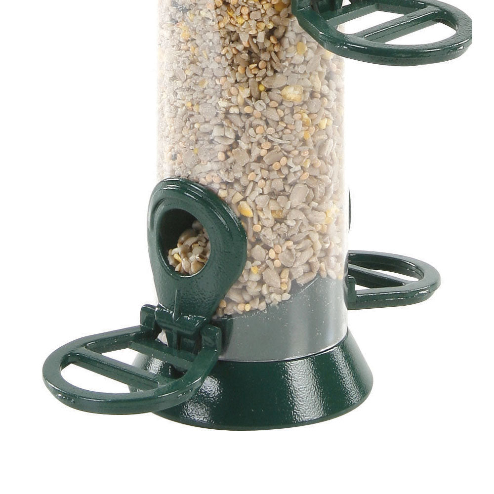 CJW Green Metal Seed Feeders