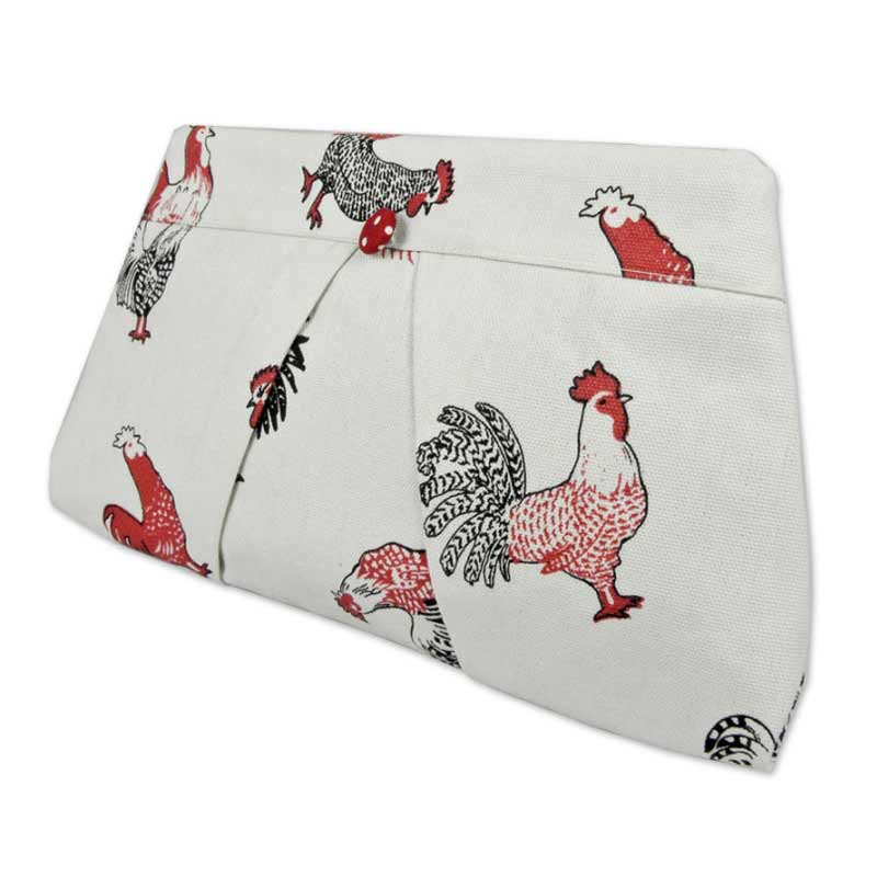 Ladies Clutch Bag in chicken fabric