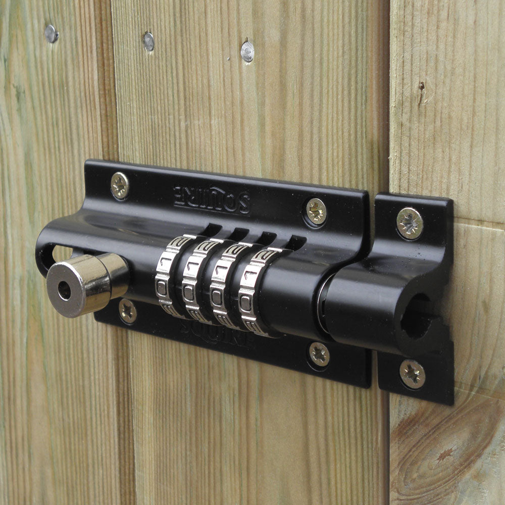 Squire Locking Combination Bolt on shed
