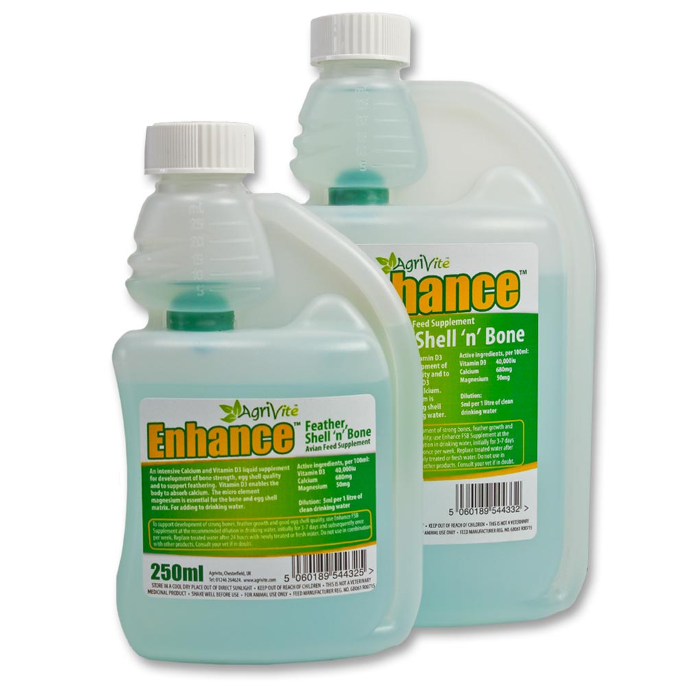 Agrivite Enhance Feather Shell 'n' Bone - 250ml & 500ml