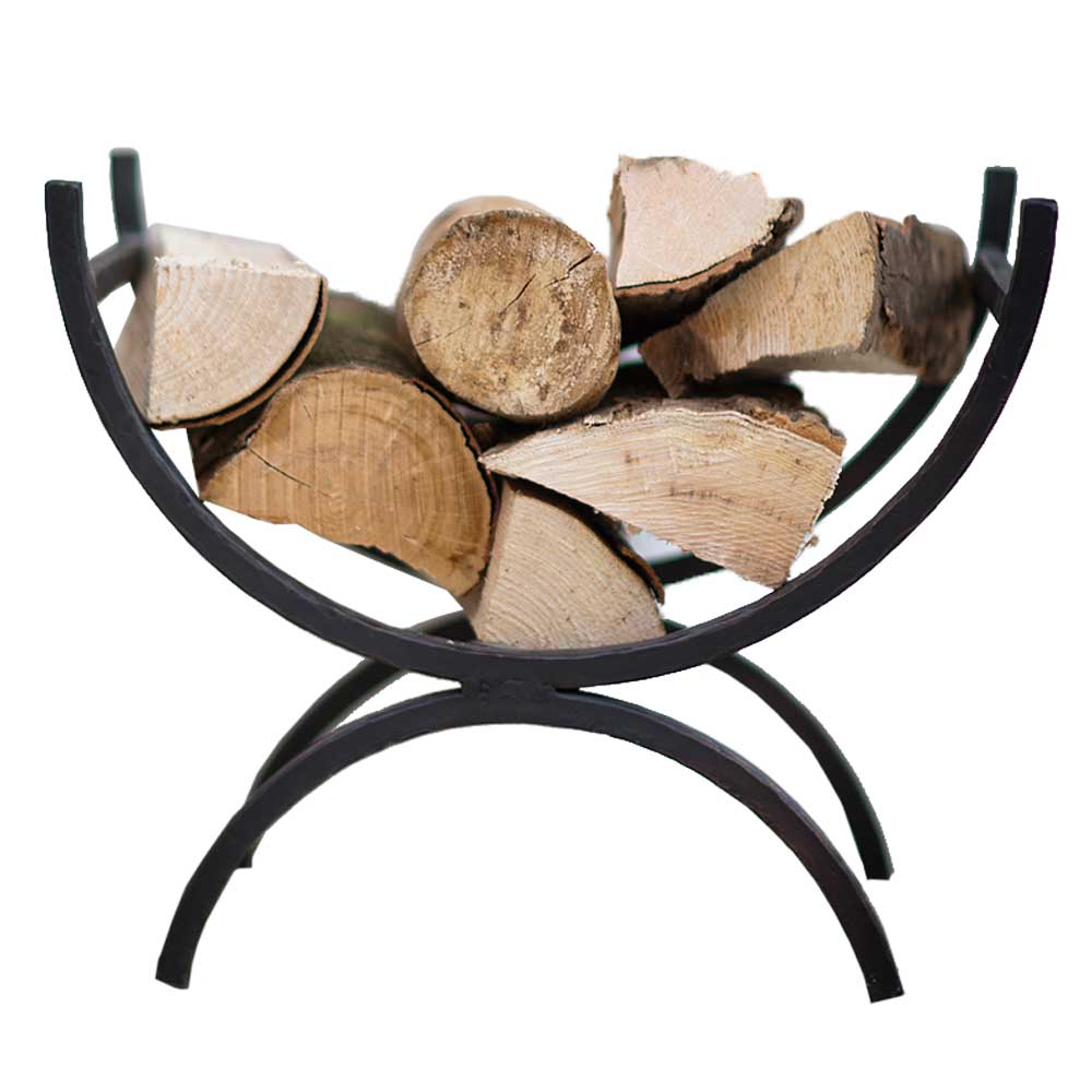 Wrought Iron Saddle Indoor Log Holder