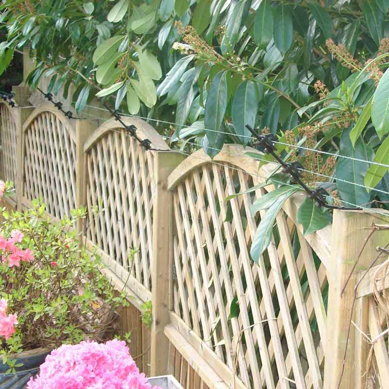 Electric Fence installed on fence in Garden