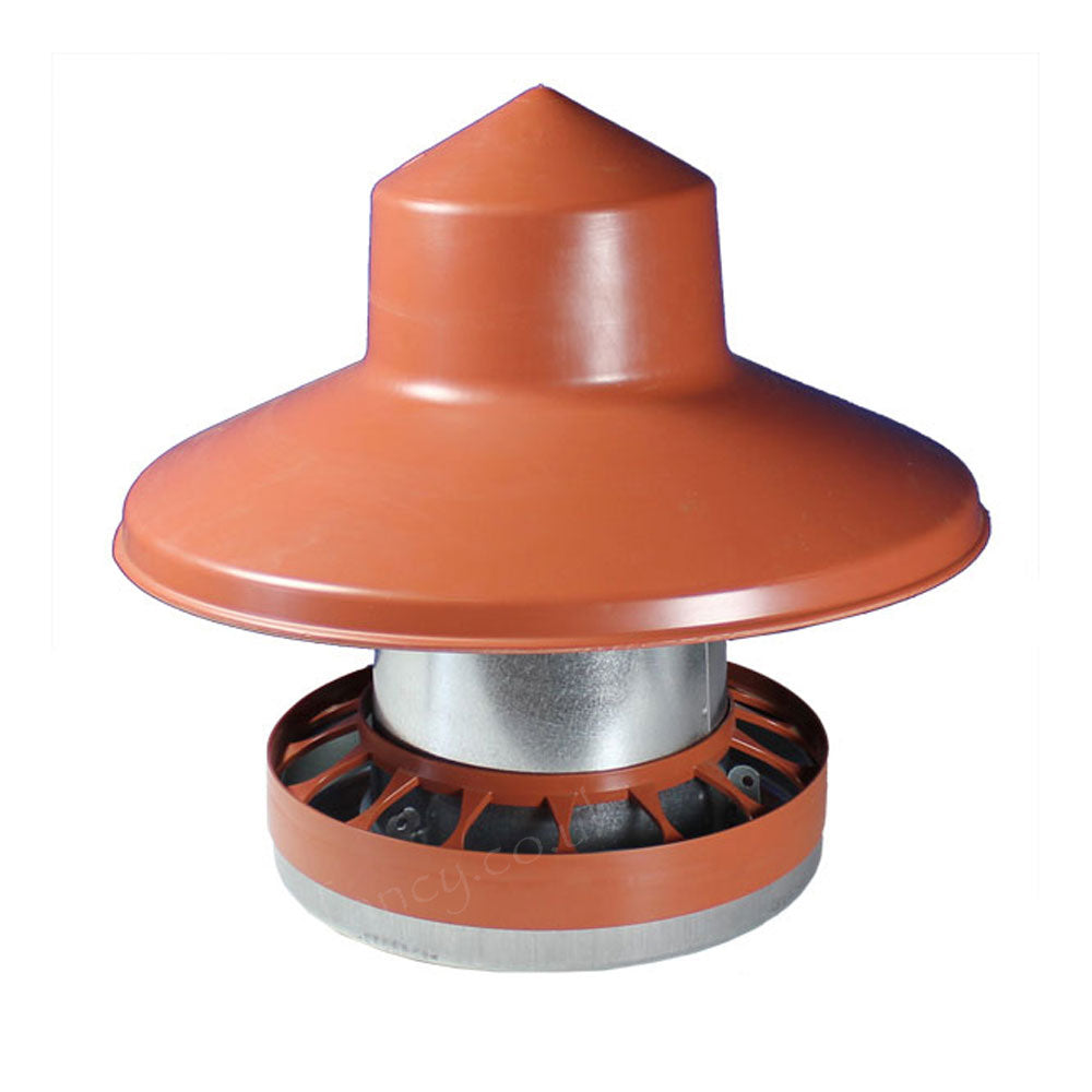 Galvanised Feeder with Rainhat & Anti-flick Ring