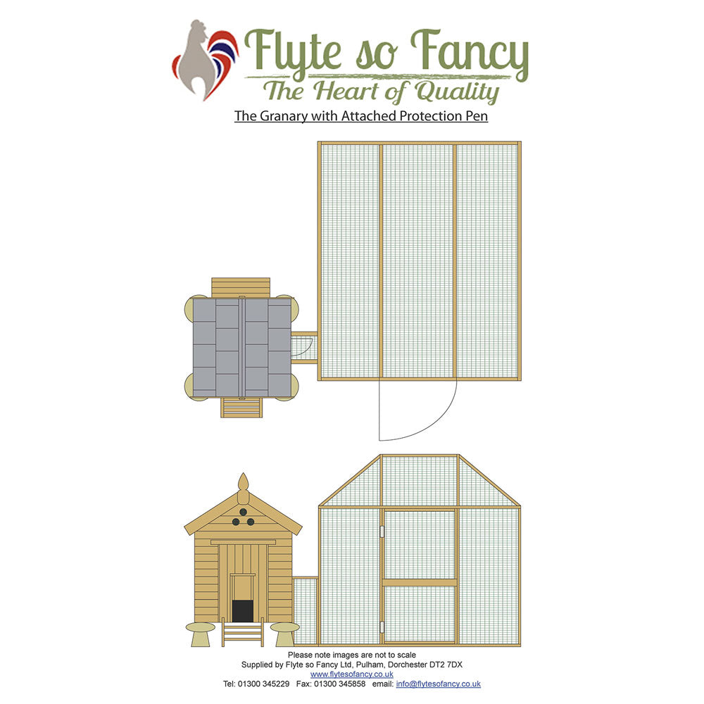 Mating Panel for Protection Pen to Granary Hen House