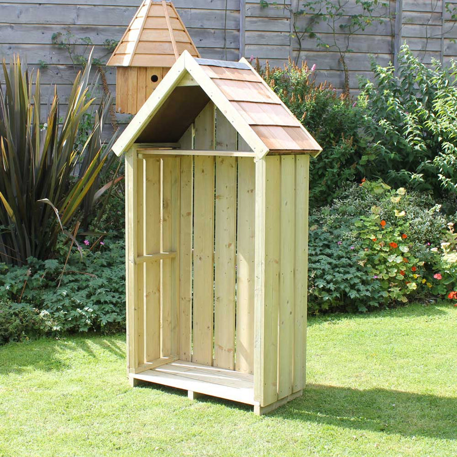 High Hinton 3ft Log Store | Outdoor Log Storage, UK made