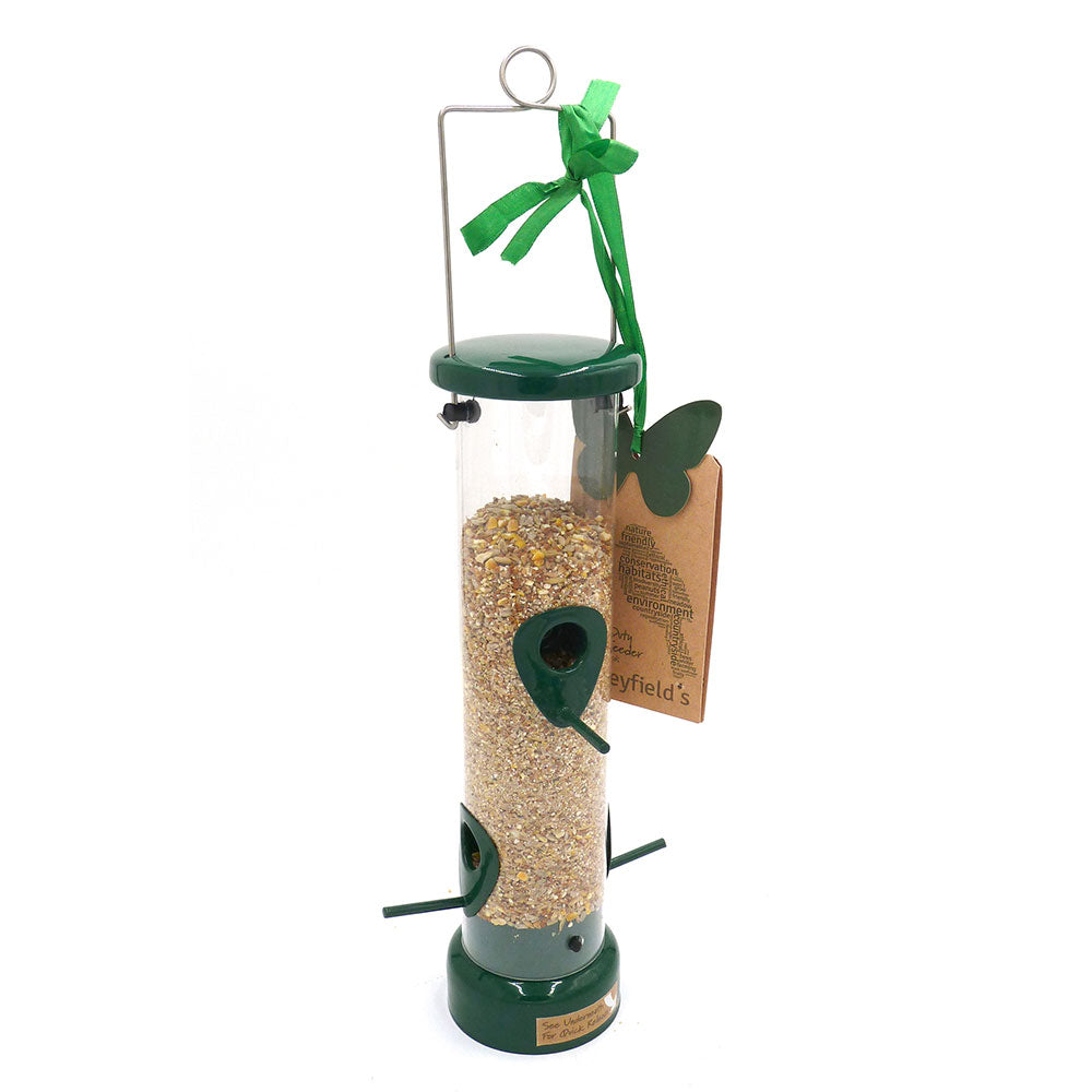 Honeyfields 4-Port Bird Seed Feeder with seed