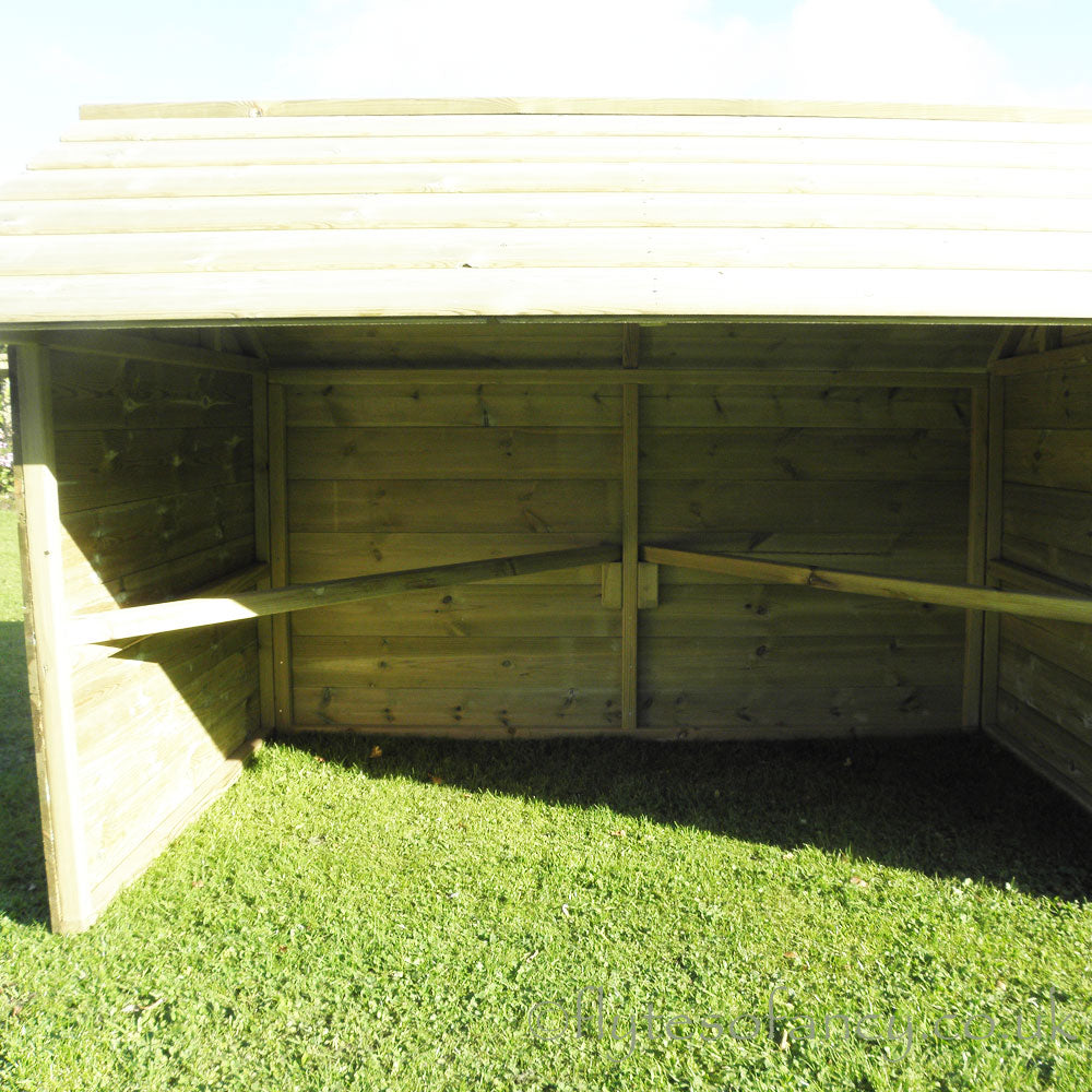 Perches inside the Jumbo Chicken Shelter