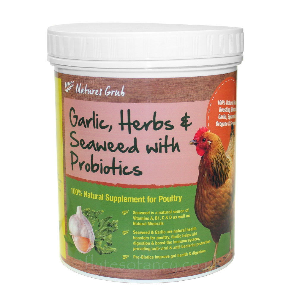 Natures Grub Garlic, Herb & Seaweed for poultry