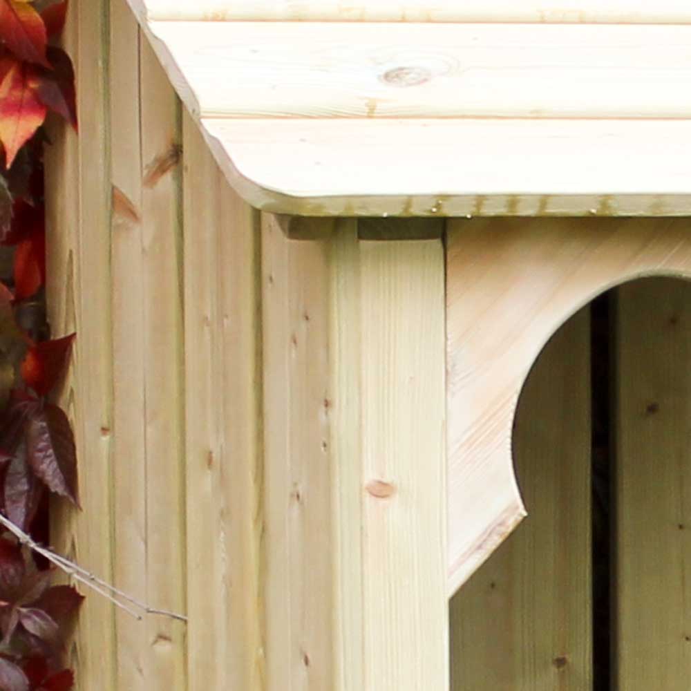 Okeford Log Store 4ft - Timber Roof