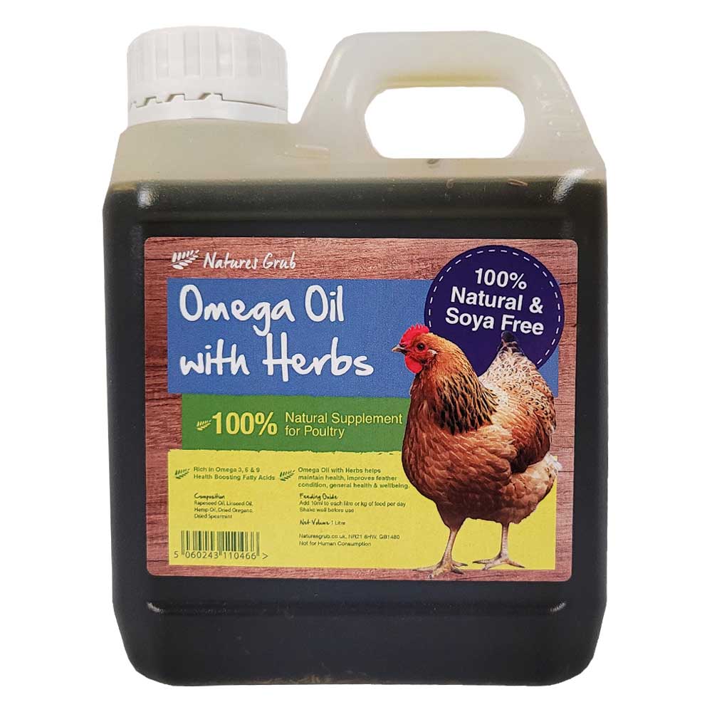 Natures Grub Omega Oil with Herbs