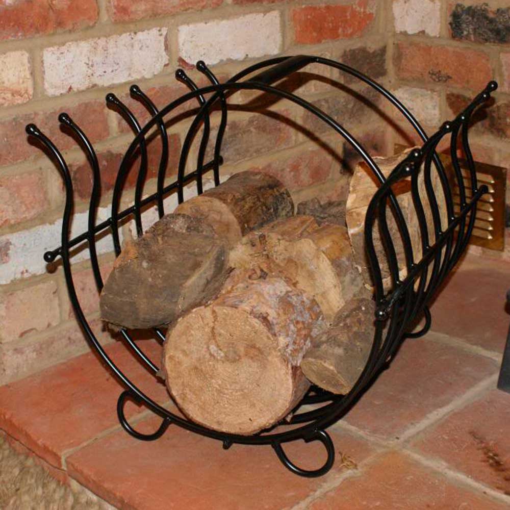 Metal Indoor Log Basket 