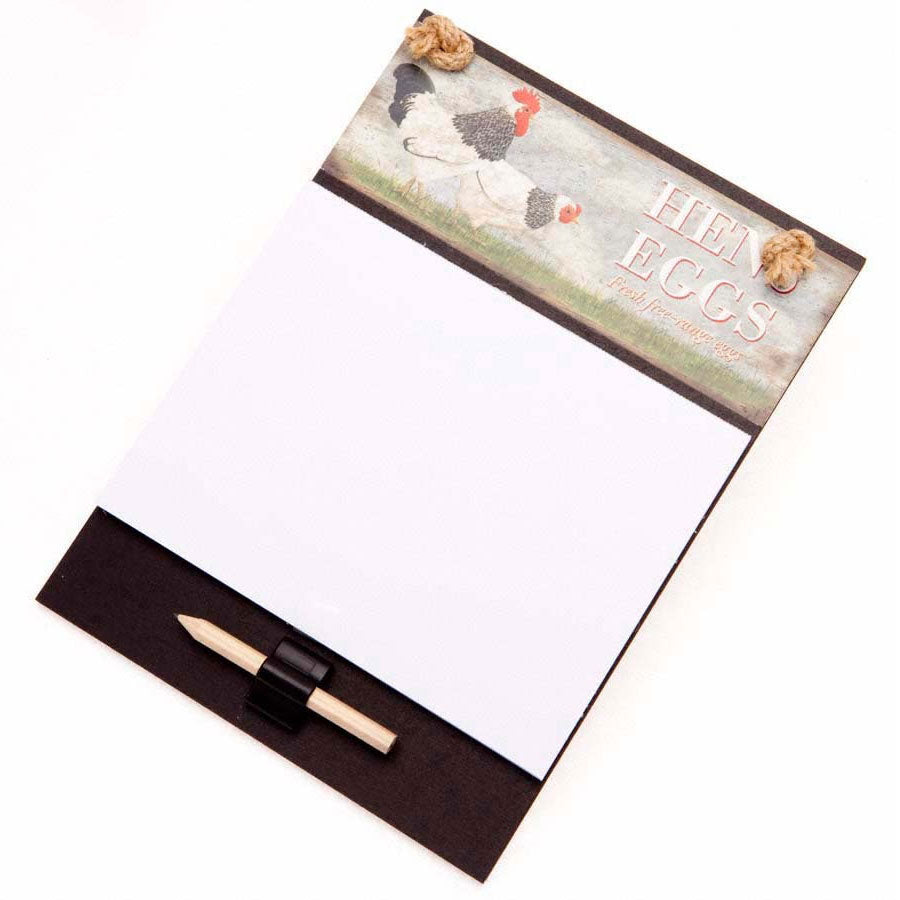 Wiscombe Hens Eggs Scribbler Notepad