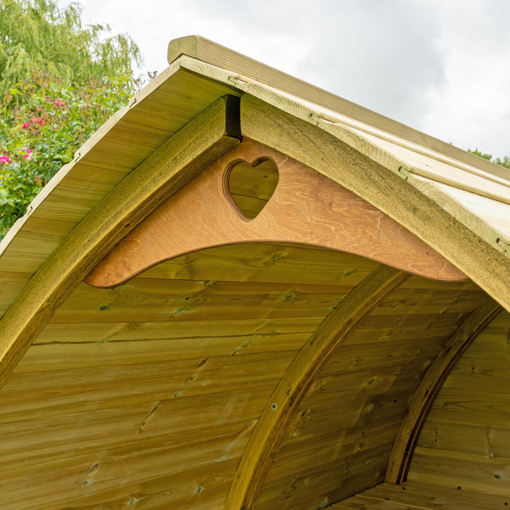 Heart decoration of the Pygmy Goat Shelter