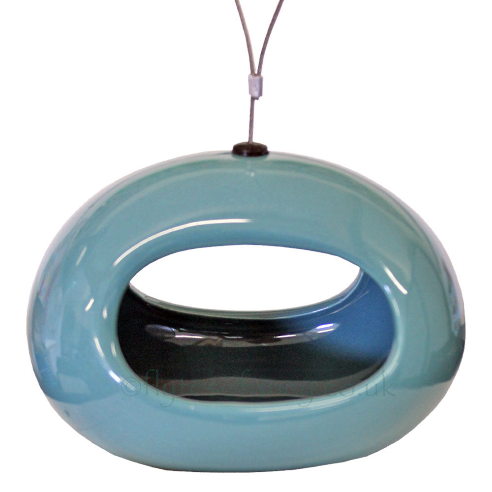 Selo Hanging Ceramic Water Dish - Blue