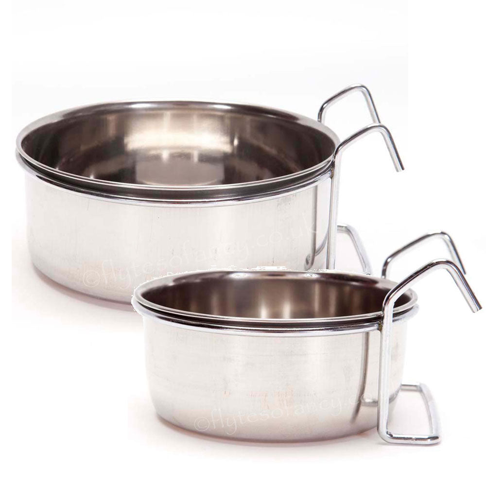 Stainless Steel Coop Cups, small and large