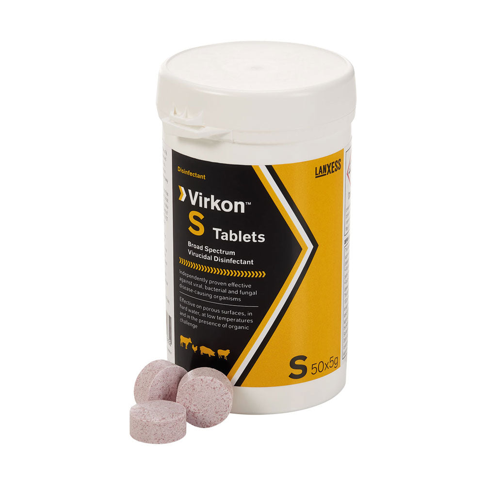 Virkon S Disinfectant, tub of 50 x 5g Tablets