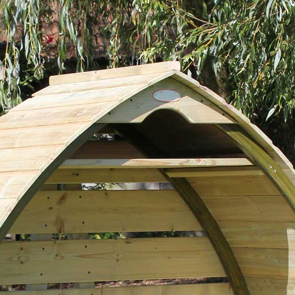 Arch Log Store kindling shelf