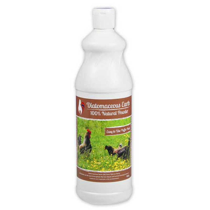 Diatomaceous Earth DE 400g Mite Control for Chicken Coops