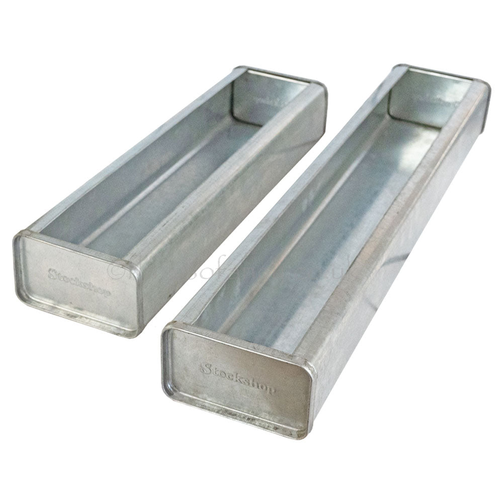 Galvanised Poultry Feeder Troughs - 40cm or 60cm long