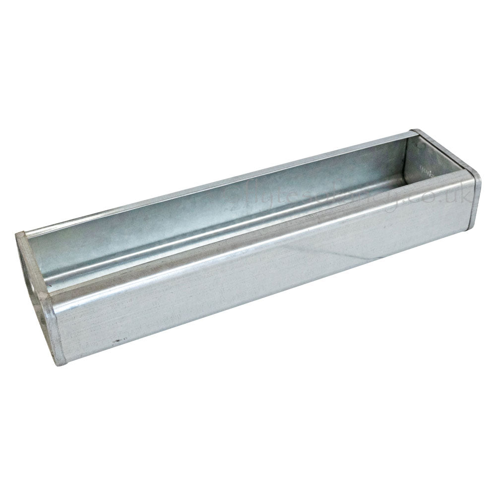 Galvanised Poultry Feed Trough, 40cm