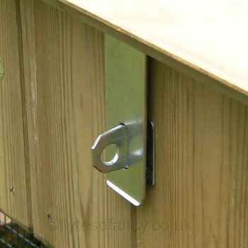 4.5in (115mm) Bright Zinc Safety Hasp & Staple