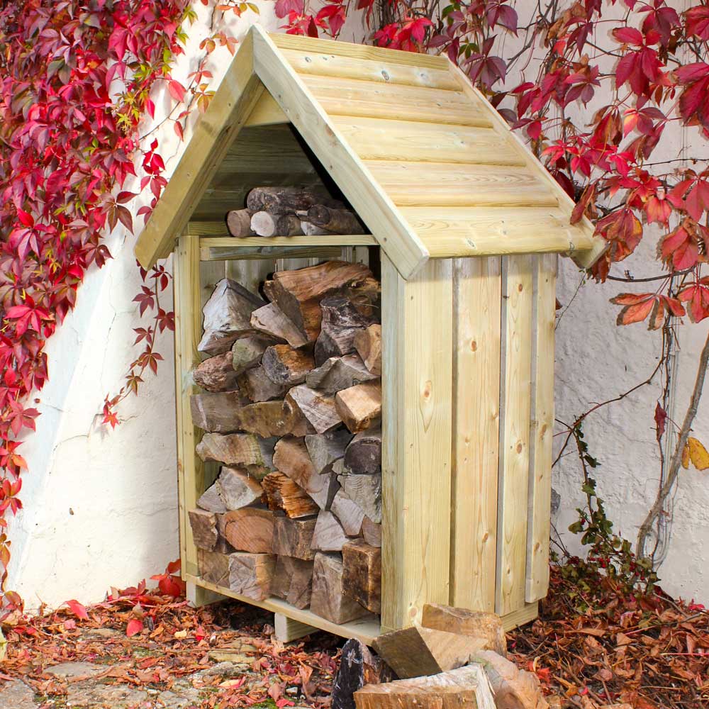 Hinton Log Store with Timber Roof