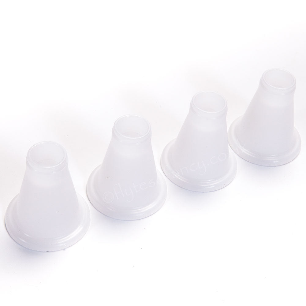 White Plastic Cone Legs Handy Feeders/Drinkers