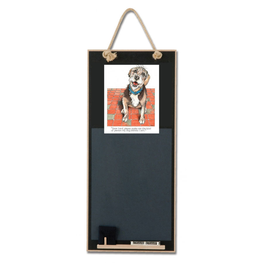 Simon Drew Terrier Chalkboard