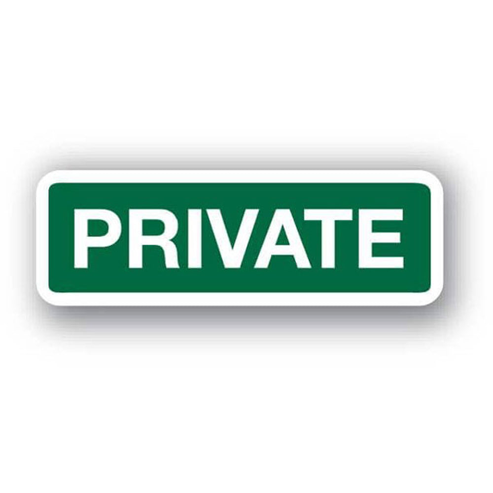 PRIVATE Gate Sign