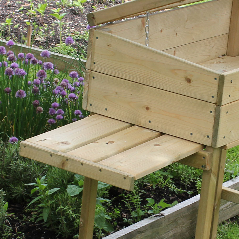 Tall Cold Frame on Legs with Shelves