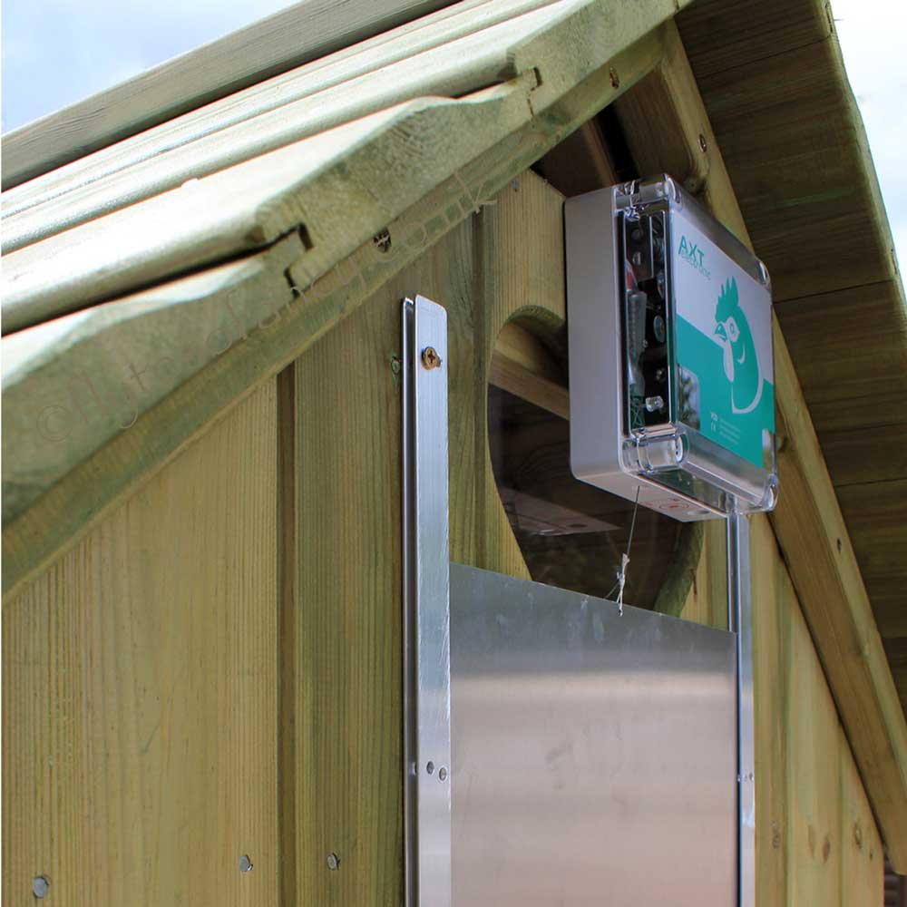 VSD Door Opener mounted on Chicken Coop